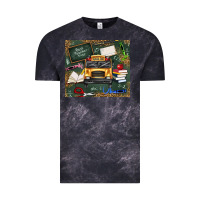 Cloud Black school bus back to school Vintage Tee - texasbilliewilder