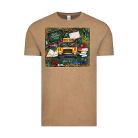 Vintage Coffee school bus back to school Vintage Tee - texasbilliewilder