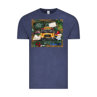 Vintage Denim school bus back to school Vintage Tee - texasbilliewilder