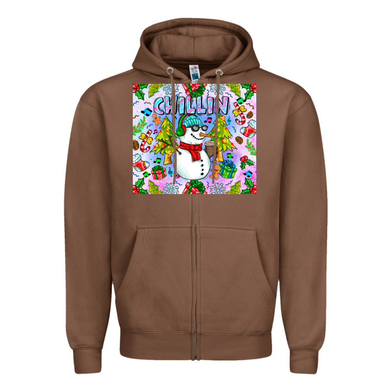 Chillin Snow Zipper Hoodie by CowhideDigitalArt | Teevron