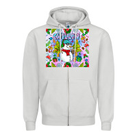 Dove Grey Chillin Snow Zipper Hoodie - CowhideDigitalArt