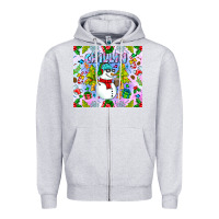 Heather Grey Chillin Snow Zipper Hoodie - CowhideDigitalArt