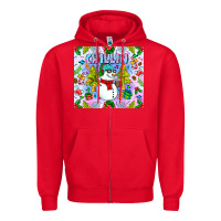 Red Chillin Snow Zipper Hoodie - CowhideDigitalArt