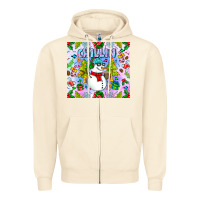 Sandshell Chillin Snow Zipper Hoodie - CowhideDigitalArt