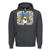 Smoke Chillin Snow Zipper Hoodie - CowhideDigitalArt