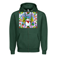 Sports Green Chillin Snow Zipper Hoodie - CowhideDigitalArt