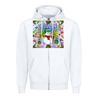 White Chillin Snow Zipper Hoodie - CowhideDigitalArt