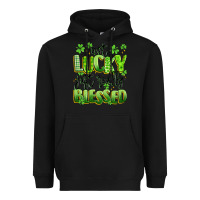 Black not lucky just really blessed Heavyweight Hoodie - Artiststas