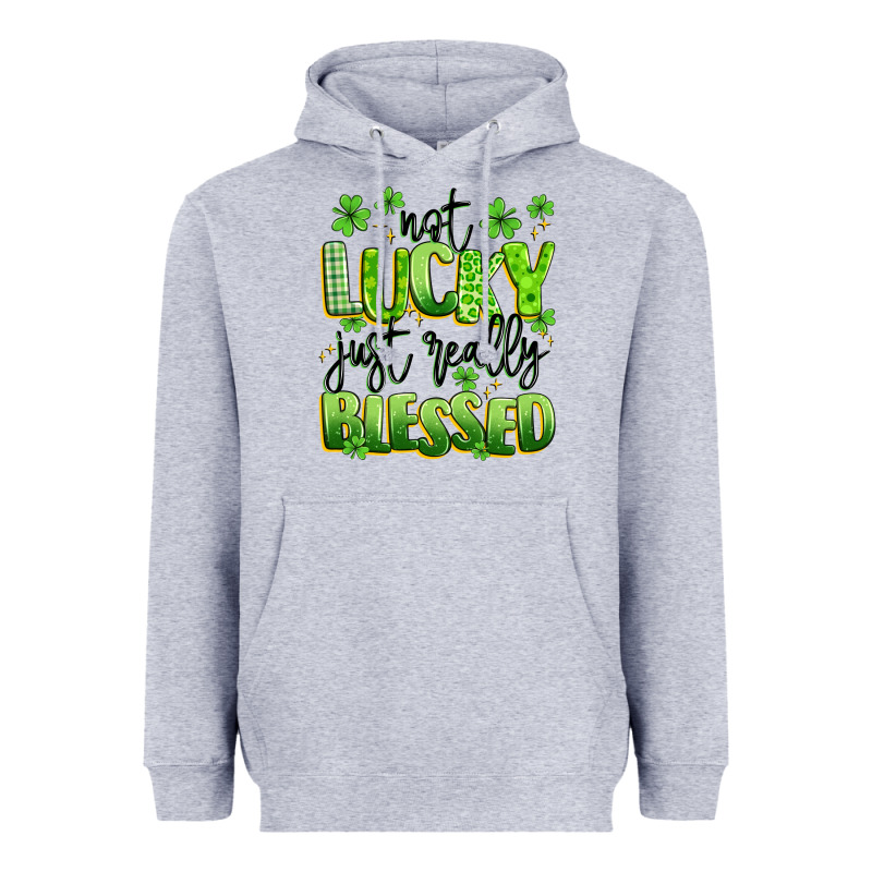 Not Lucky Just Really Blessed Heavyweight Hoodie by Artiststas | Teevron