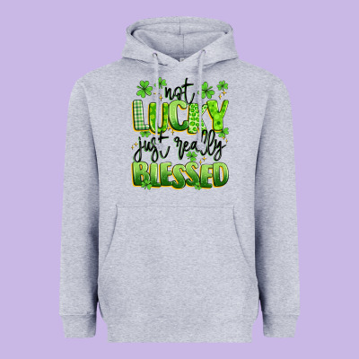 Not Lucky Just Really Blessed Heavyweight Hoodie Designed By Artiststas