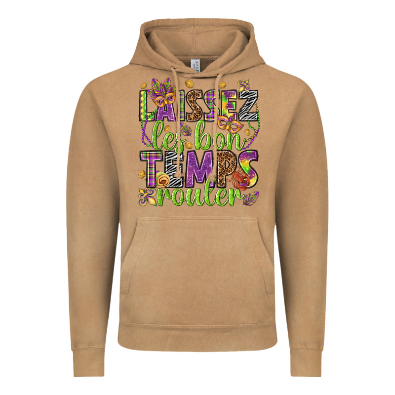 Loissez Les Bon Temps Rouler Vintage Hoodie by HowdyJamesFarm | Teevron