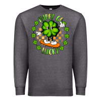 Charcoal Heather happy go lucky Premium Sweatshirt - Artiststas