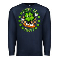 Navy happy go lucky Premium Sweatshirt - Artiststas