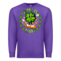 Purple happy go lucky Premium Sweatshirt - Artiststas