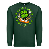 Sports Green happy go lucky Premium Sweatshirt - Artiststas