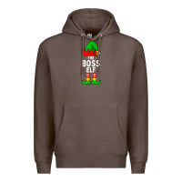 Coffee Boss Elf Matching Family Christmas Premium Hoodie - lanVoArt