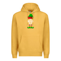 Mustard Boss Elf Matching Family Christmas Premium Hoodie - lanVoArt