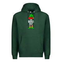 Sports Green Boss Elf Matching Family Christmas Premium Hoodie - lanVoArt