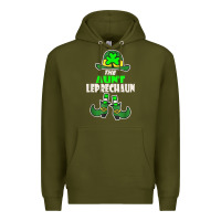 Army Green funny the aunt irish leprechaun st patricks day gift t shirt Premium Hoodie - lanVoArt