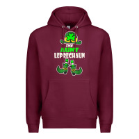 Burgundy funny the aunt irish leprechaun st patricks day gift t shirt Premium Hoodie - lanVoArt