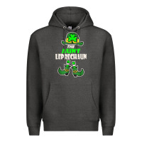 Charcoal Heather funny the aunt irish leprechaun st patricks day gift t shirt Premium Hoodie - lanVoArt
