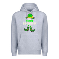 Heather Grey funny the aunt irish leprechaun st patricks day gift t shirt Premium Hoodie - lanVoArt