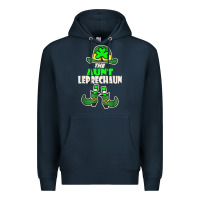 Navy funny the aunt irish leprechaun st patricks day gift t shirt Premium Hoodie - lanVoArt