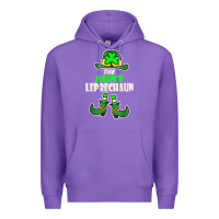 Purple funny the aunt irish leprechaun st patricks day gift t shirt Premium Hoodie - lanVoArt