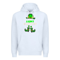 White funny the aunt irish leprechaun st patricks day gift t shirt Premium Hoodie - lanVoArt
