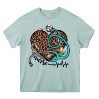 Arona nurse leopard heart Heavy Core Tee - JahusDesignShop
