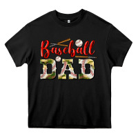 Black baseball dad Heavy Core Tee - BundleAndBundleShop