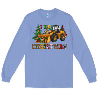 I Dig Christmas Bulldozer Long Sleeve Tee | Teevron