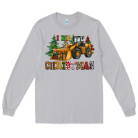 Moon Dust i dig christmas bulldozer Long Sleeve Tee - CowGirlArtShop