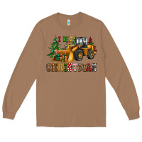 Toasted Coconut i dig christmas bulldozer Long Sleeve Tee - CowGirlArtShop