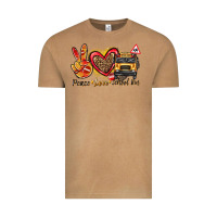 Vintage Camel peace love school bus Vintage Tee - texasbilliewilder