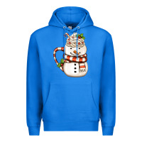 True Royal Christmas Snowman Coffee Cup Premium Hoodie - FaDigitalArtStudio