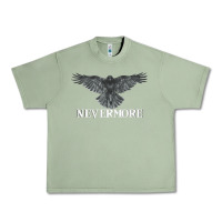 Oil Green Hot Trend Raven Nevermore Poetry Halloween Edgar Allan Poe Urban Heavy Tee - lanVoArt