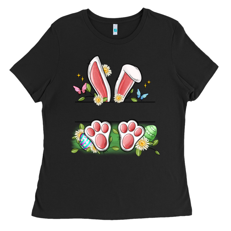 Easter Bunny Name Frame Ladies Tee by Artiststas | Teevron