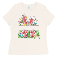 Bone easter bunny name frame Ladies Tee - Artiststas