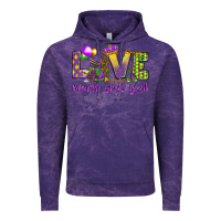Cloud Purple Love Mardi Gras Y'all Vintage Hoodie - HowdyJamesFarm