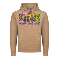 Vintage Coffee Love Mardi Gras Y'all Vintage Hoodie - HowdyJamesFarm