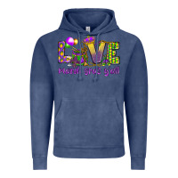 Vintage Denim Love Mardi Gras Y'all Vintage Hoodie - HowdyJamesFarm