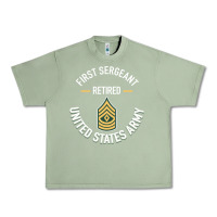 Oil Green first sergeant 1sg retired army military retirement gifts long sleeve Urban Heavy Tee - lanVoArt