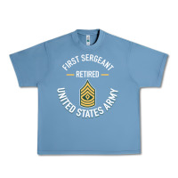 Pebble Blue first sergeant 1sg retired army military retirement gifts long sleeve Urban Heavy Tee - lanVoArt