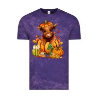 Cloud Purple Fall Autumn heifer pumpkin Vintage Tee - RanaPortraitStore