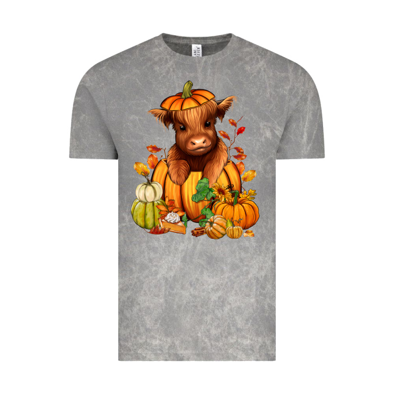 Fall Autumn Heifer Pumpkin Vintage Tee by RanaPortraitStore | Teevron