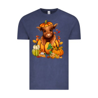 Vintage Denim Fall Autumn heifer pumpkin Vintage Tee - RanaPortraitStore