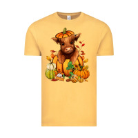 Vintage Mustard Fall Autumn heifer pumpkin Vintage Tee - RanaPortraitStore