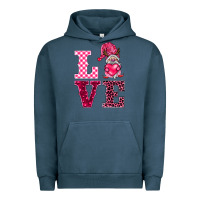 Pigment Midnight Navy love gnomies Urban Hoodie - BarkalooDesign