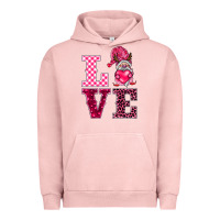 Pigment Salmon love gnomies Urban Hoodie - BarkalooDesign